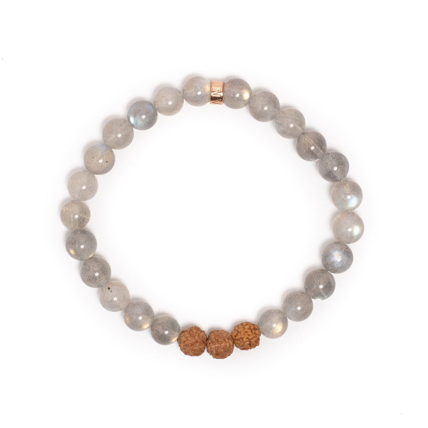 Labradorit und Rudraksha Armband - Intuition